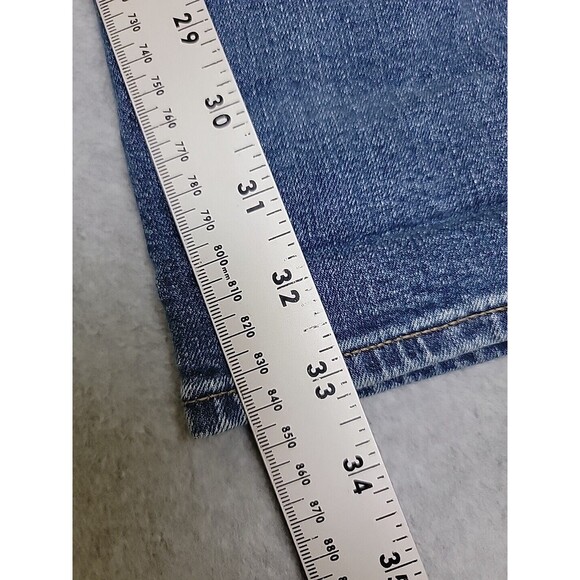 J Crew Outfitters Jeans Mens 33 34x33 Slim Straight Mid Rise Blue Stretch Preppy - Picture 3 of 14